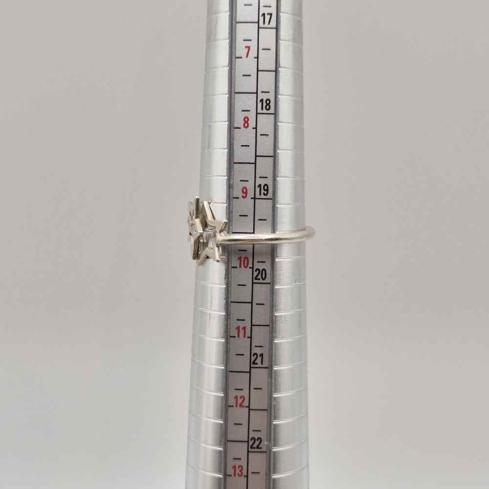 Sterling Silver Double Star Ring - Celestial Boho… - image 7